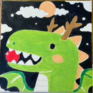 親子DIY數字油畫｜童媽吉數字畫藝術館創作課程