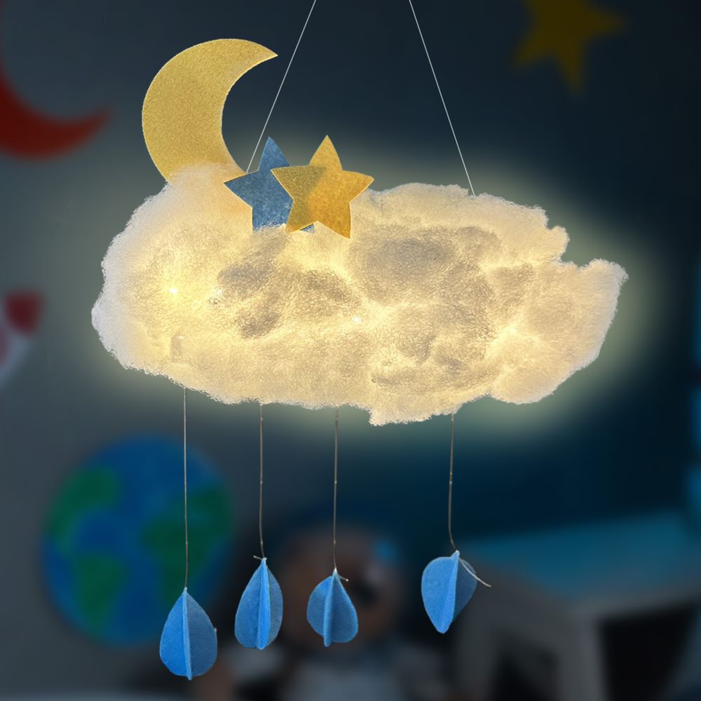親子DIY雲朵燈｜童媽吉派對手作屋